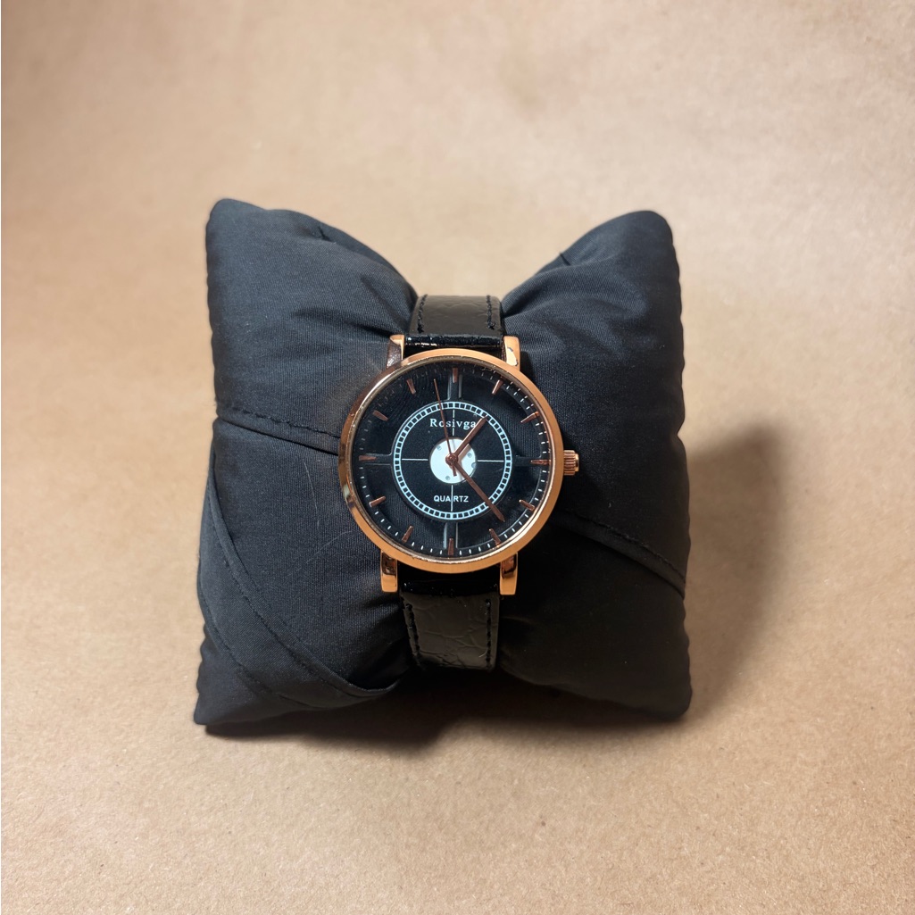 Vince Black And Rose Gold Mens Watch